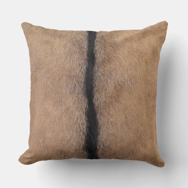 Goat Skin Throw Pillow (Front)