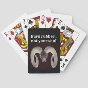 Goat Skull Face ,and Personalized Poker Cards