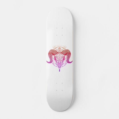 Goat Skull Skateboard