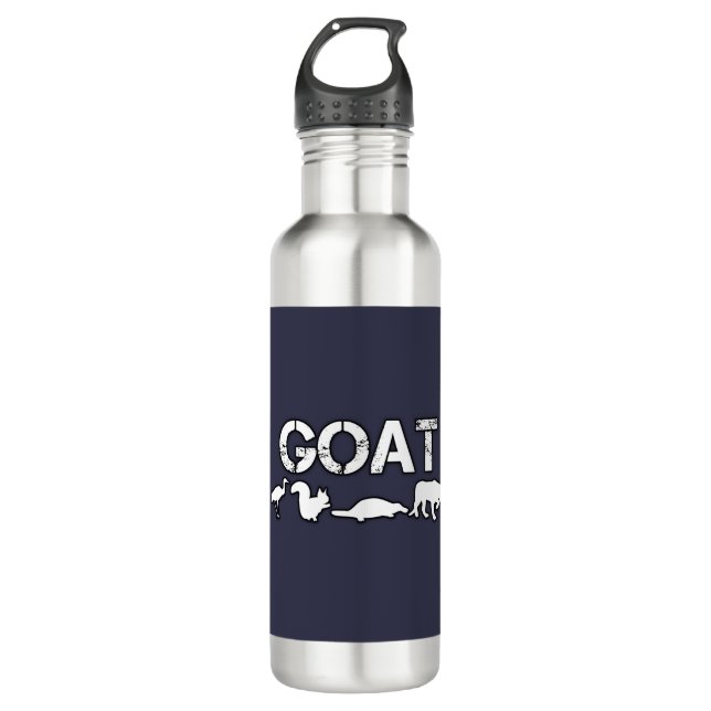 Goat Sport Stainless Steel Water Bottle (Front)