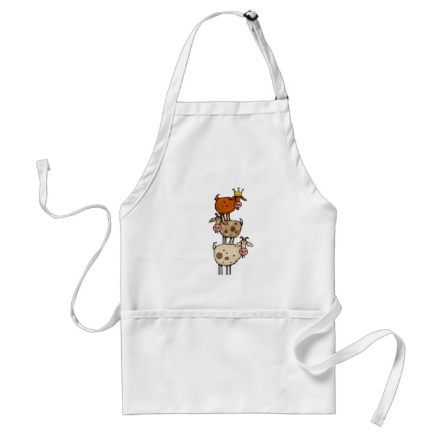 goat stack adult apron (Front)