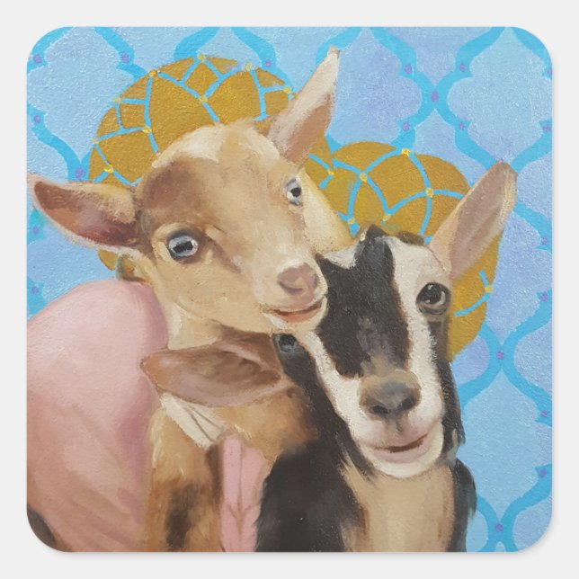 Goat Sticker, Animal Sticker (Front)