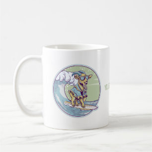 Goat Surfing Coffee Mug