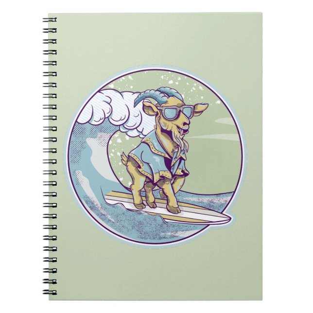 Goat Surfing Notebook (Front)