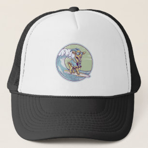 Goat Surfing Trucker Hat