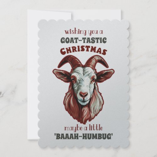 Goat_Tastic Greetings A Baaah_Humbug Christmas Invitation