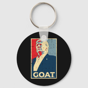 Goat Trump Poster 2024 Keychain
