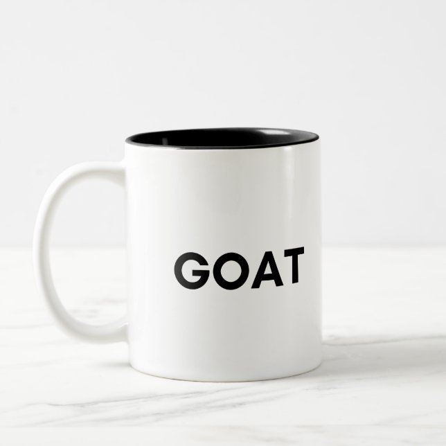 goat Two-Tone coffee mug (Left)