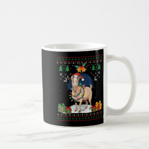 Goat Ugly Christmas Sweater Goat Lover Farmer Xmas Coffee Mug