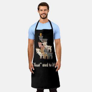 "Goat" Used To It Christmas Goats Apron