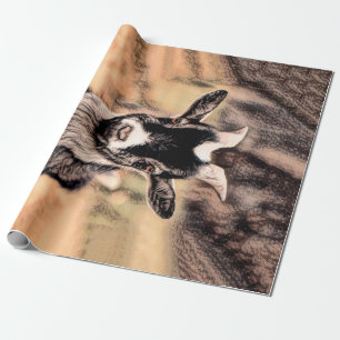 Goat Vintage Country Farm Animal Decoupage Wrapping Paper