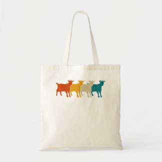 Goat Vintage Retro Farm Animal Goats Farmer Tote Bag