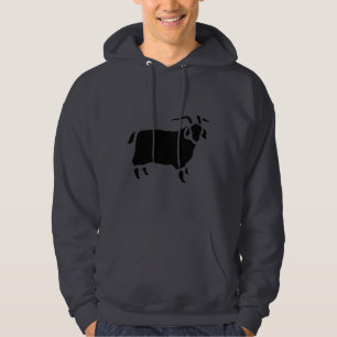 Goat Vintage Wood Engraving Hoodie