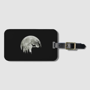 Goat Walking On Mountain Goat Moon Lover Luggage Tag