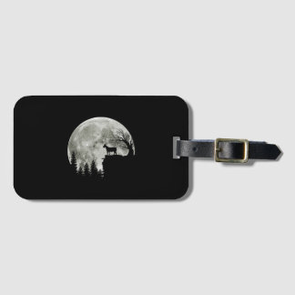 Goat Walking On Mountain Goat Moon Lover Luggage Tag