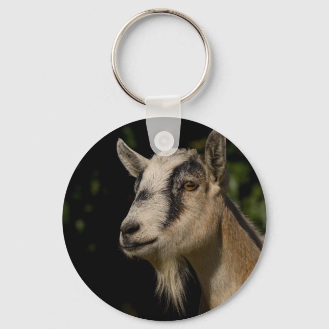 Goat Watching Keychain (Front)