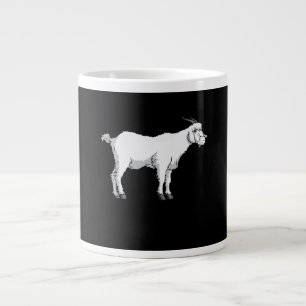 Goat Wearing Medical Face Mask Giant Coffee Mug