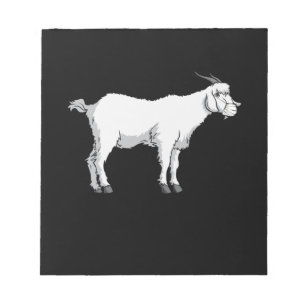 Goat Wearing Medical Face Mask Notepad
