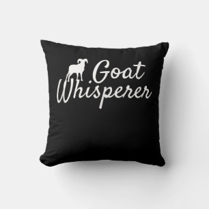 Goat Whisperer Cute Goat Lover Farm Animal Farming Throw Pillow