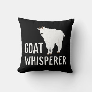 Goat Whisperer Funny Goat Farm Tshirt Pet Goat Throw Pillow
