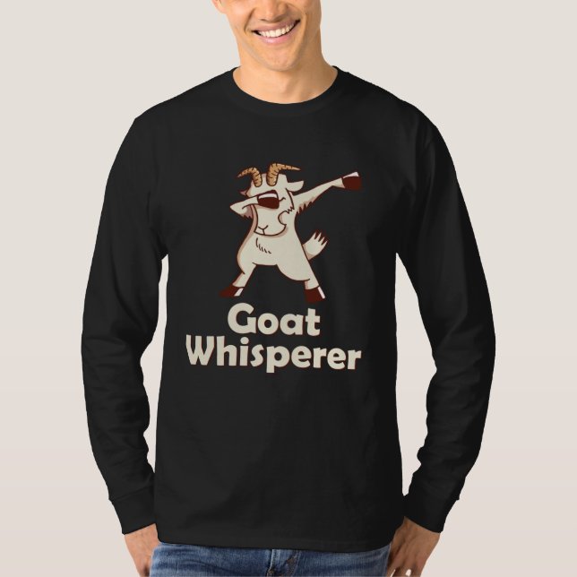 Goat Whisperer & Goats dabbing T-Shirt (Front)