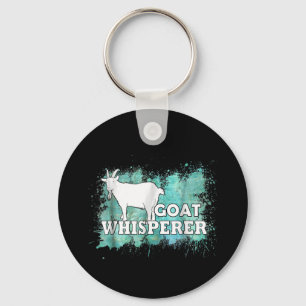 Goat Whisperer Goats Farmer Keychain