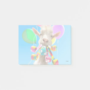 Goat with Party Blowers Post-it Notes