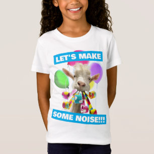 Goat with Party Blowers T-Shirt