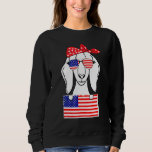 Goat With Sunglasses 4th Of July Women Sweatshirt<br><div class="desc">Goat With Sunglasses 4th Of July Women</div>