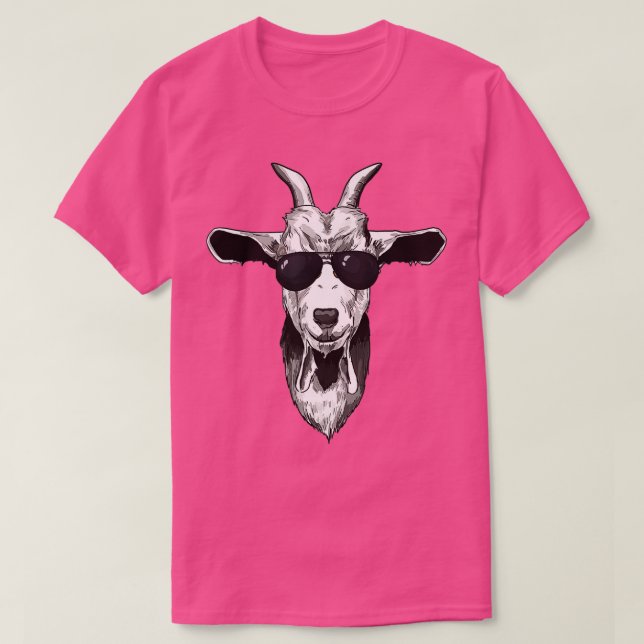 Goat with sunglasses  T-Shirt (Design Front)