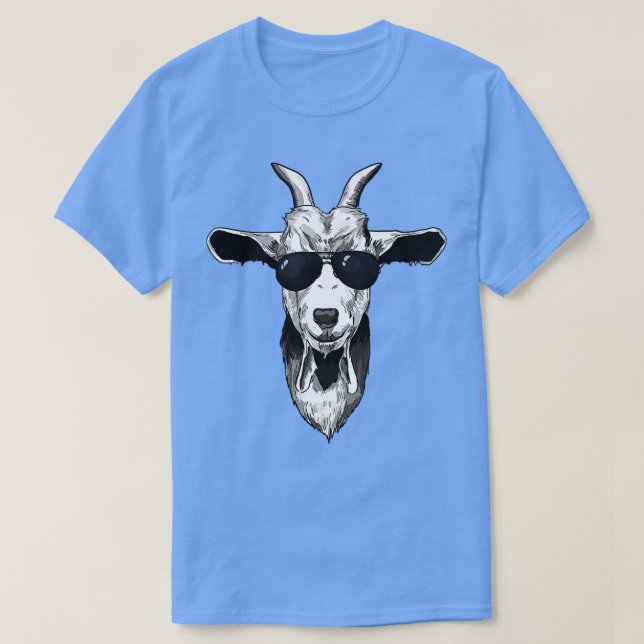Goat with sunglasses  T-Shirt (Design Front)