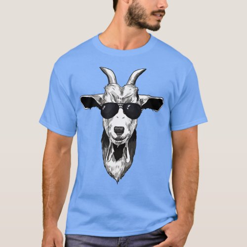 Goat with sunglasses  T_Shirt