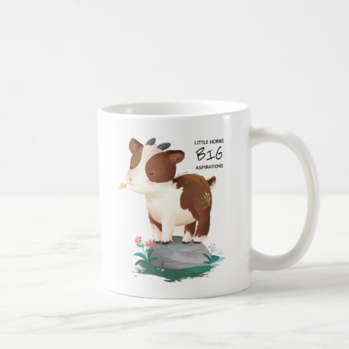 Goat  Woodland Forest Rustic Animal Illustration Coffee Mug