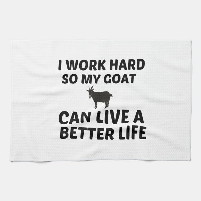 GOAT WORK BETTER LIFE KITCHEN TOWEL (Horizontal)
