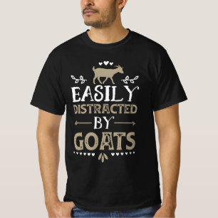 goat yoga easily distracted  T-Shirt