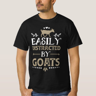 goat yoga easily distracted T-Shirt