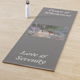 Goat yoga eco mat, your own image & words, farm yoga mat