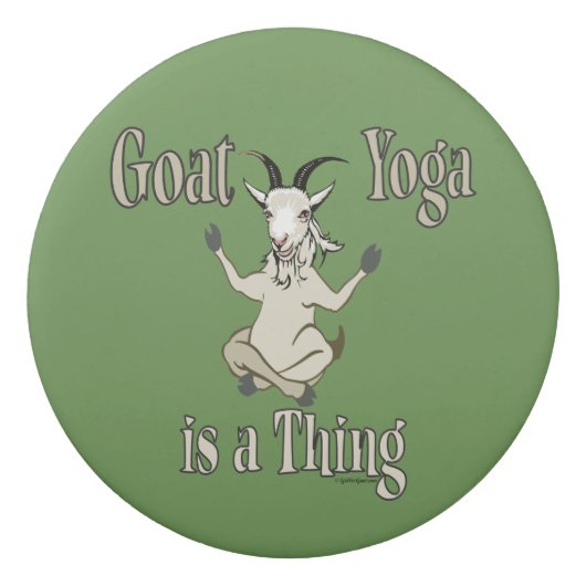 Goat Yoga is a Thing | GetYerGoat™ Eraser (Back)