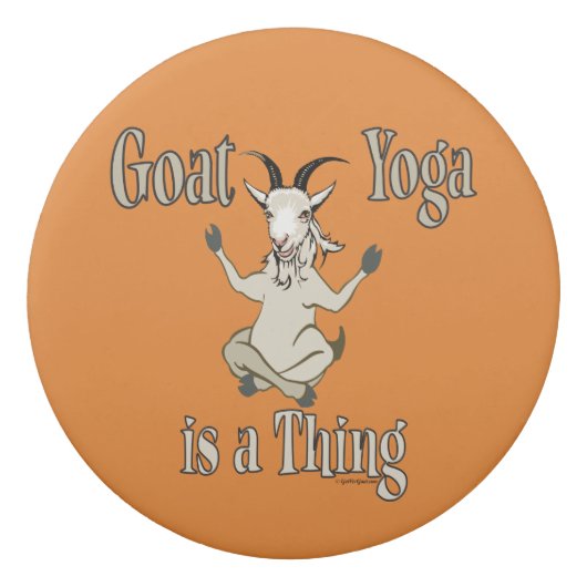 Goat Yoga is a Thing | GetYerGoat™ Eraser (Front)