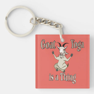 Goat Yoga is a Thing   GetYerGoat™ Keychain