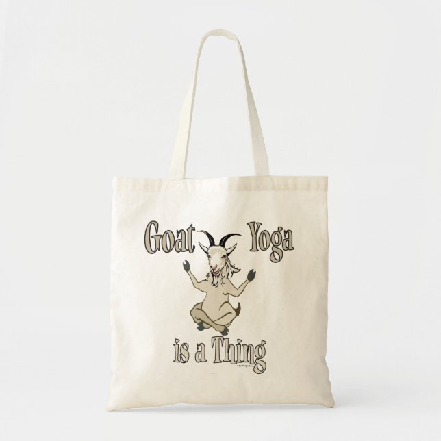 Goat Yoga is a Thing | GetYerGoat™ Tote Bag (Front)