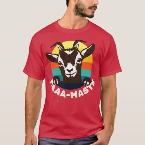 Goat Yoga MaaaMaste Cute Goat T_Shirt