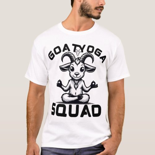 Goat Yoga Squad _ Unique Yogi And Peace  T_Shirt