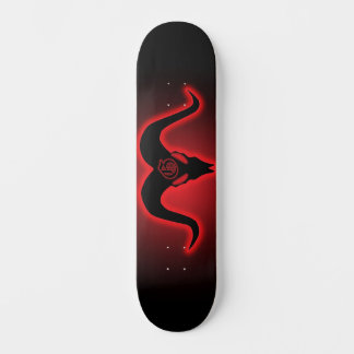 Goatamentise Goatskull Silhouette Skateboard