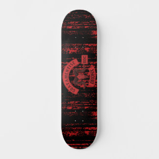 Goatamentise Red Biker Patch Skateboard