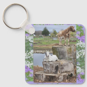 Goats 2 keychain
