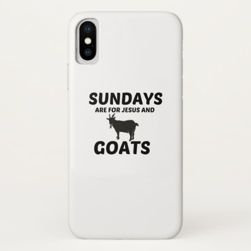 GOATS AND JESUS SUNDAY iPhone X CASE