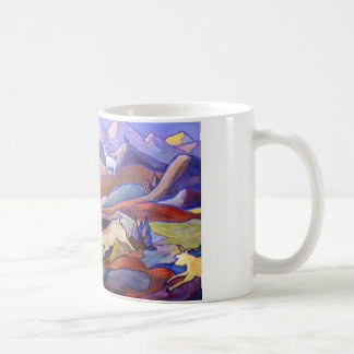 Goats and mountains coffee mug