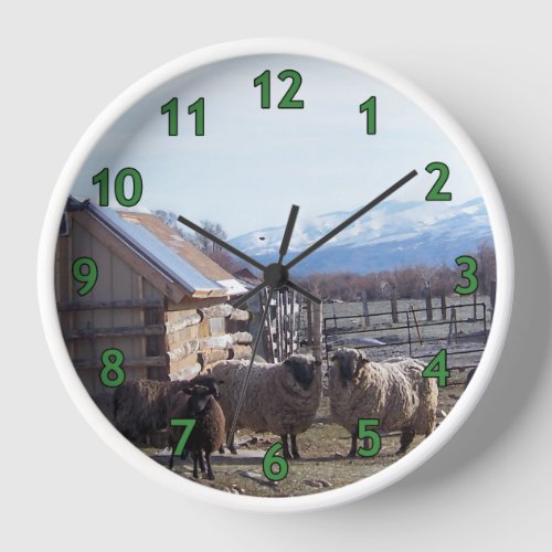 Goats and Sheep Lunching v2 Clock