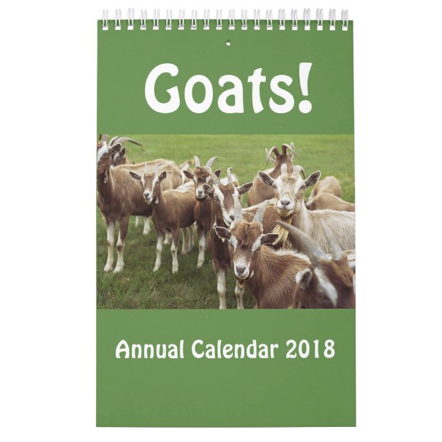 Goats Annual Calendar 2018 (Cover)